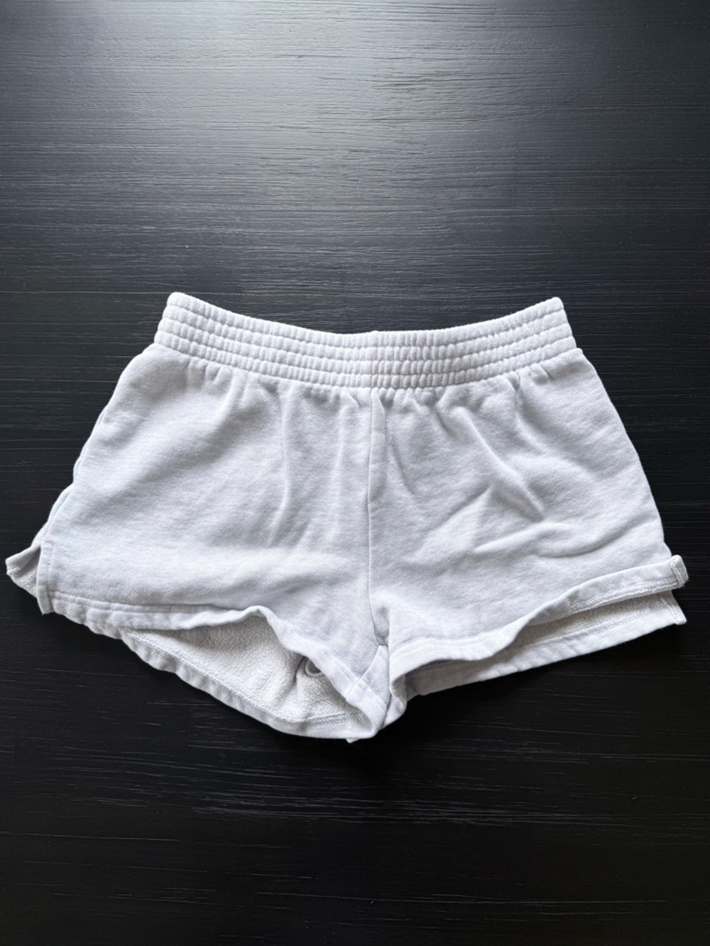 Aritzia TNA Cozy Fleece Shorts Light Grey | 2XS | Lounge Sweat Shorts